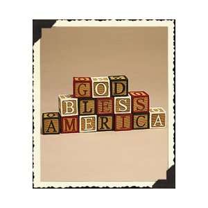  God Bless America Boyds Wooden Blocks Toys & Games